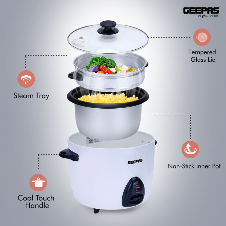Geepas 2.2L Rice Cooker & Reviews Wayfair.co.uk